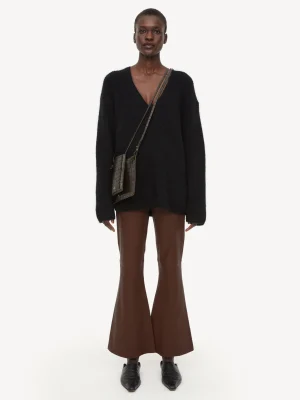 By Malene Birger Evyline Cropped Leather Trousers^ Trousers