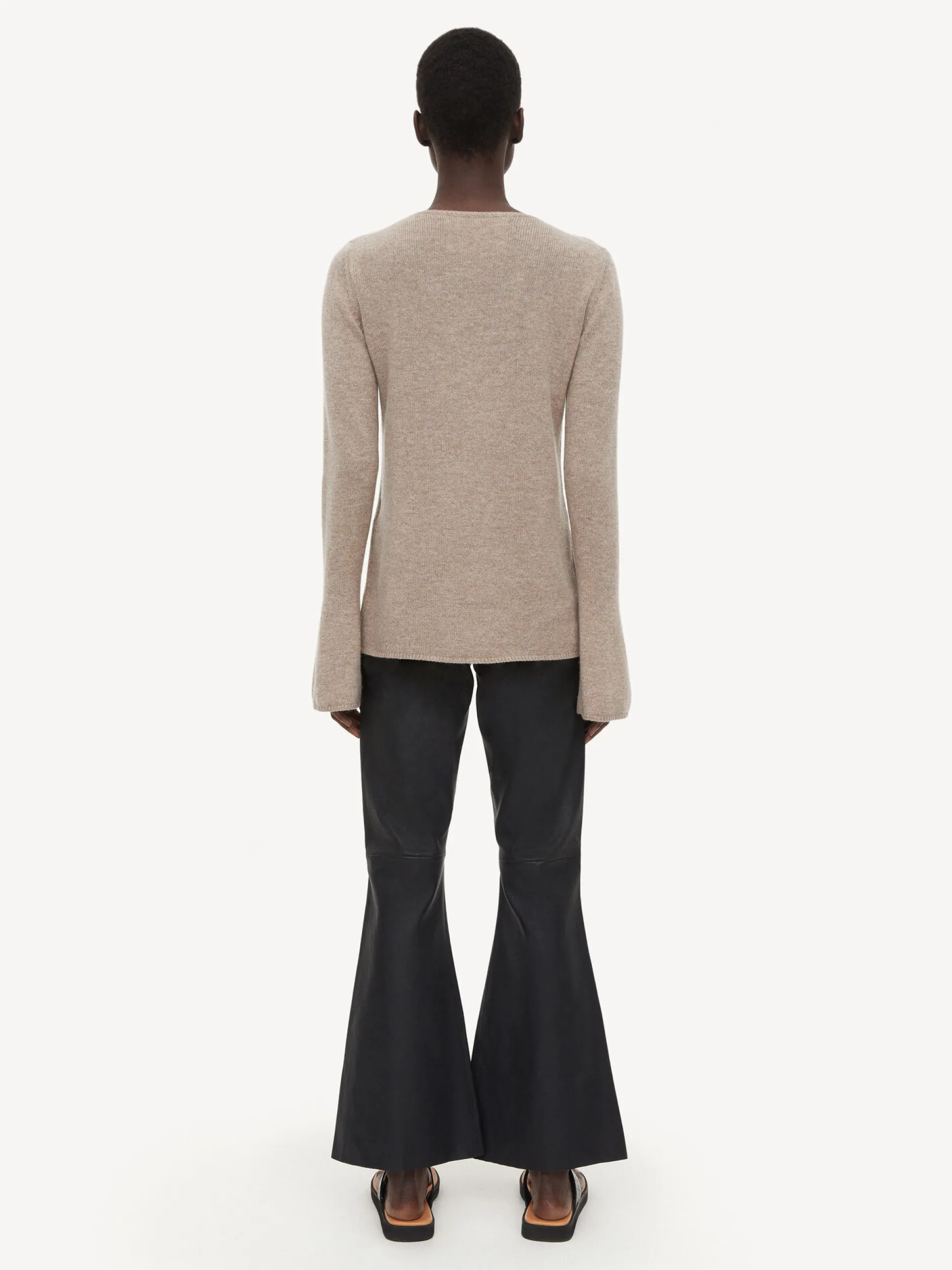 By Malene Birger Evyline Cropped Leather Trousers^ Trousers