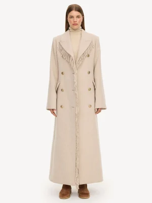 By Malene Birger Gardeniia Fringed Coat^ Coats & Jackets