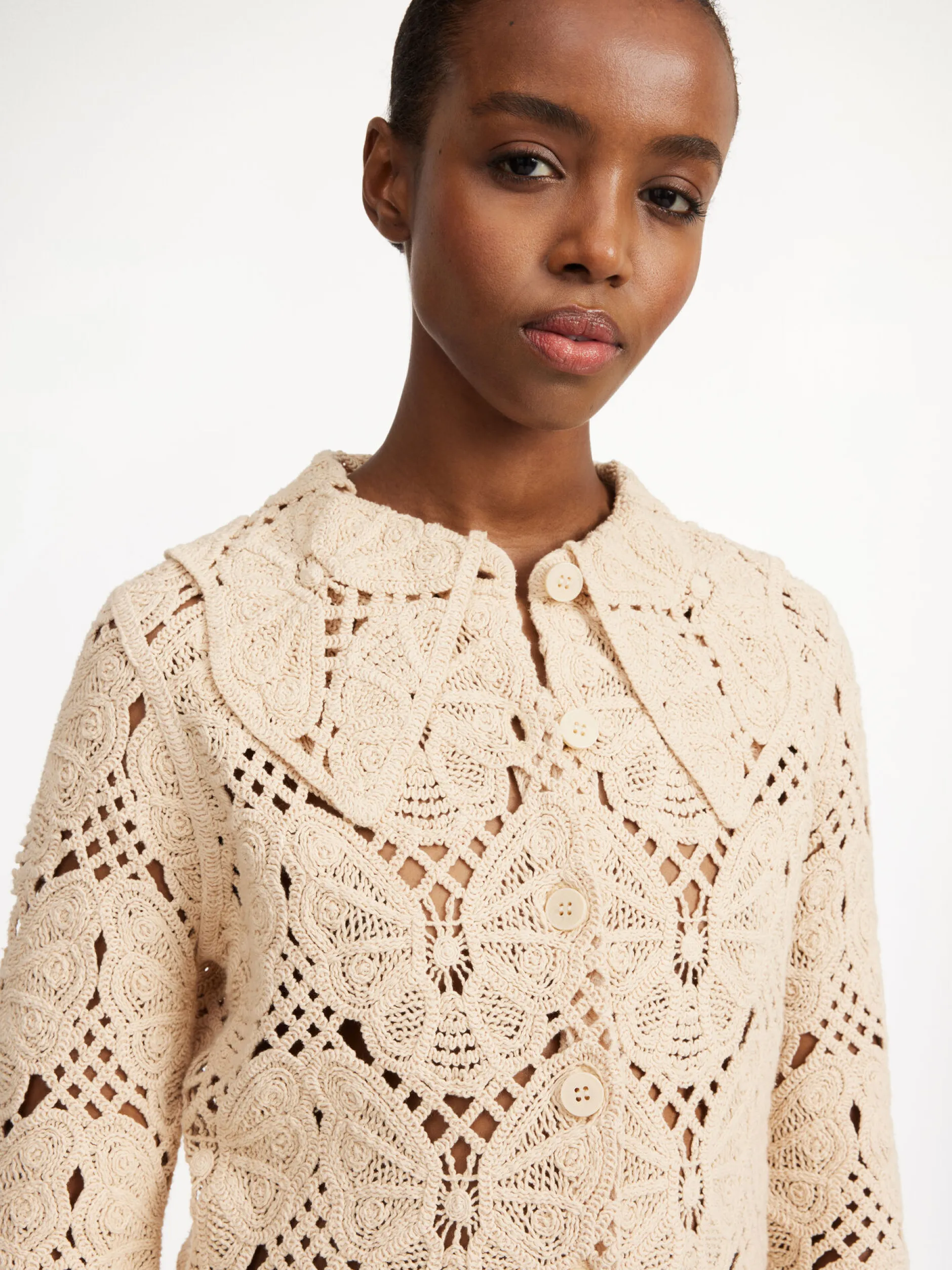 By Malene Birger Gwenevere Crochet Shirt^ Knitwear