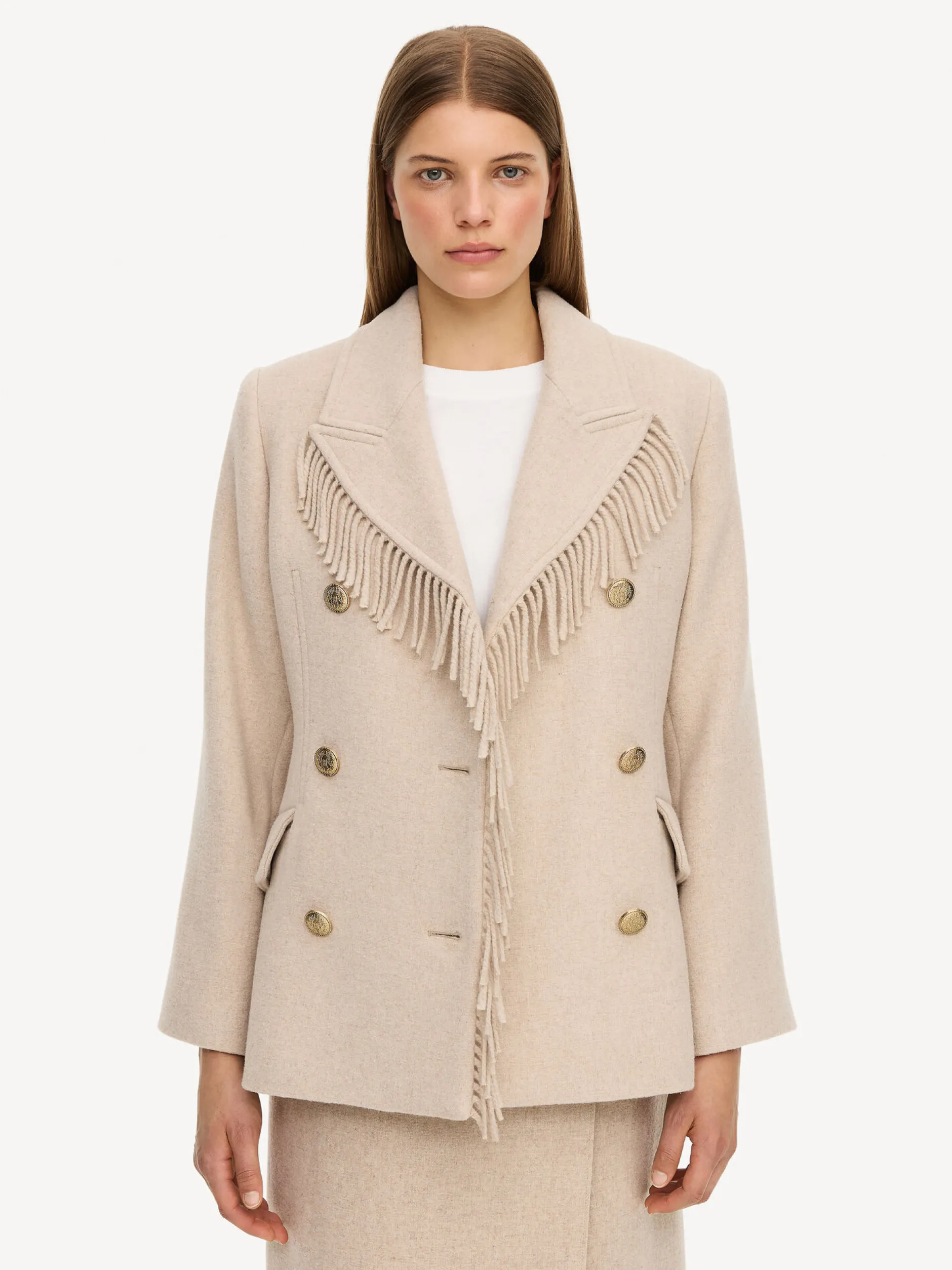 By Malene Birger Iggie Fringed Blazer^ Blazers