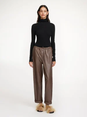 By Malene Birger Joanni Leather Trousers^ Trousers