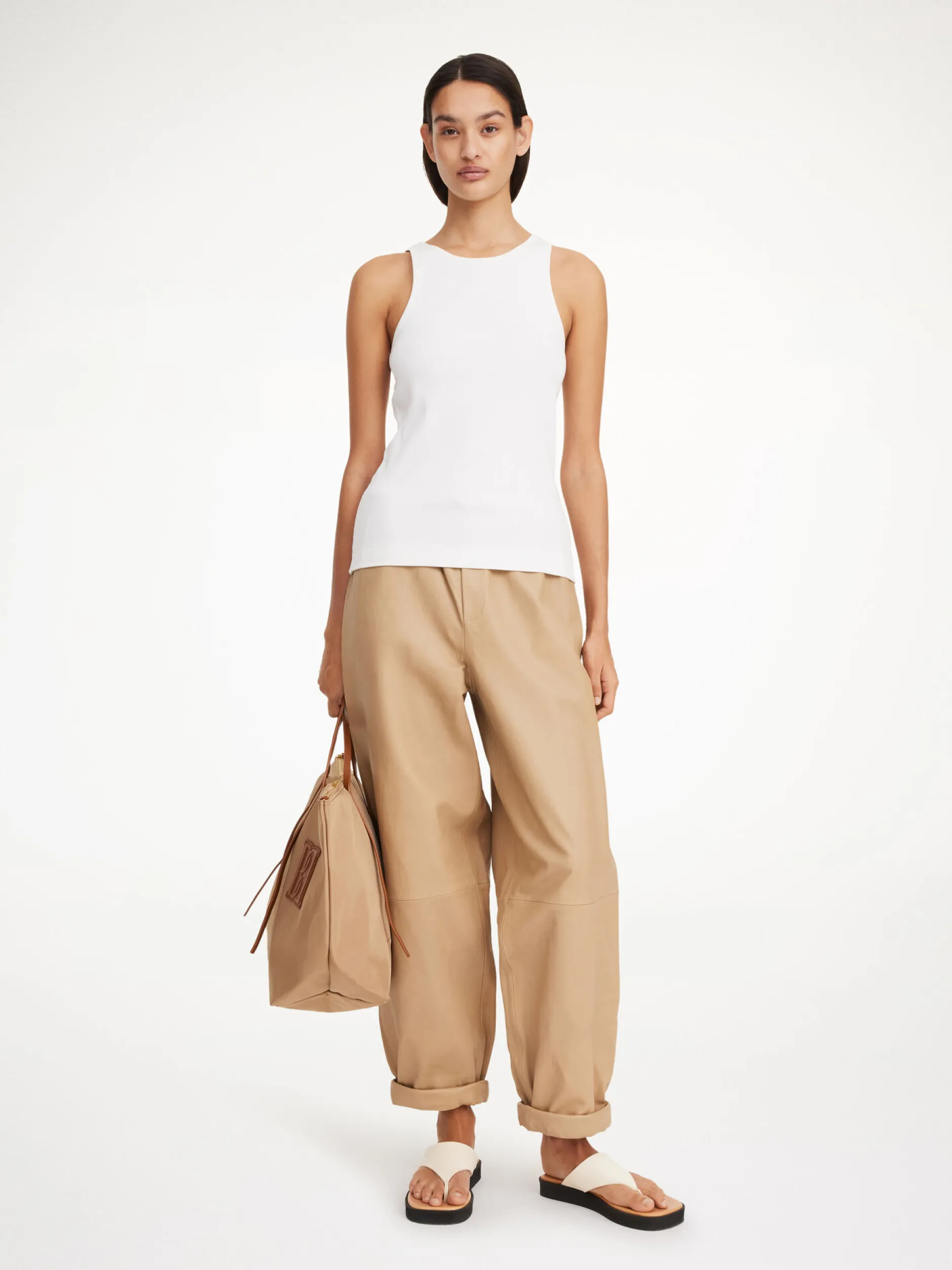 By Malene Birger Joanni Leather Trousers^ Trousers