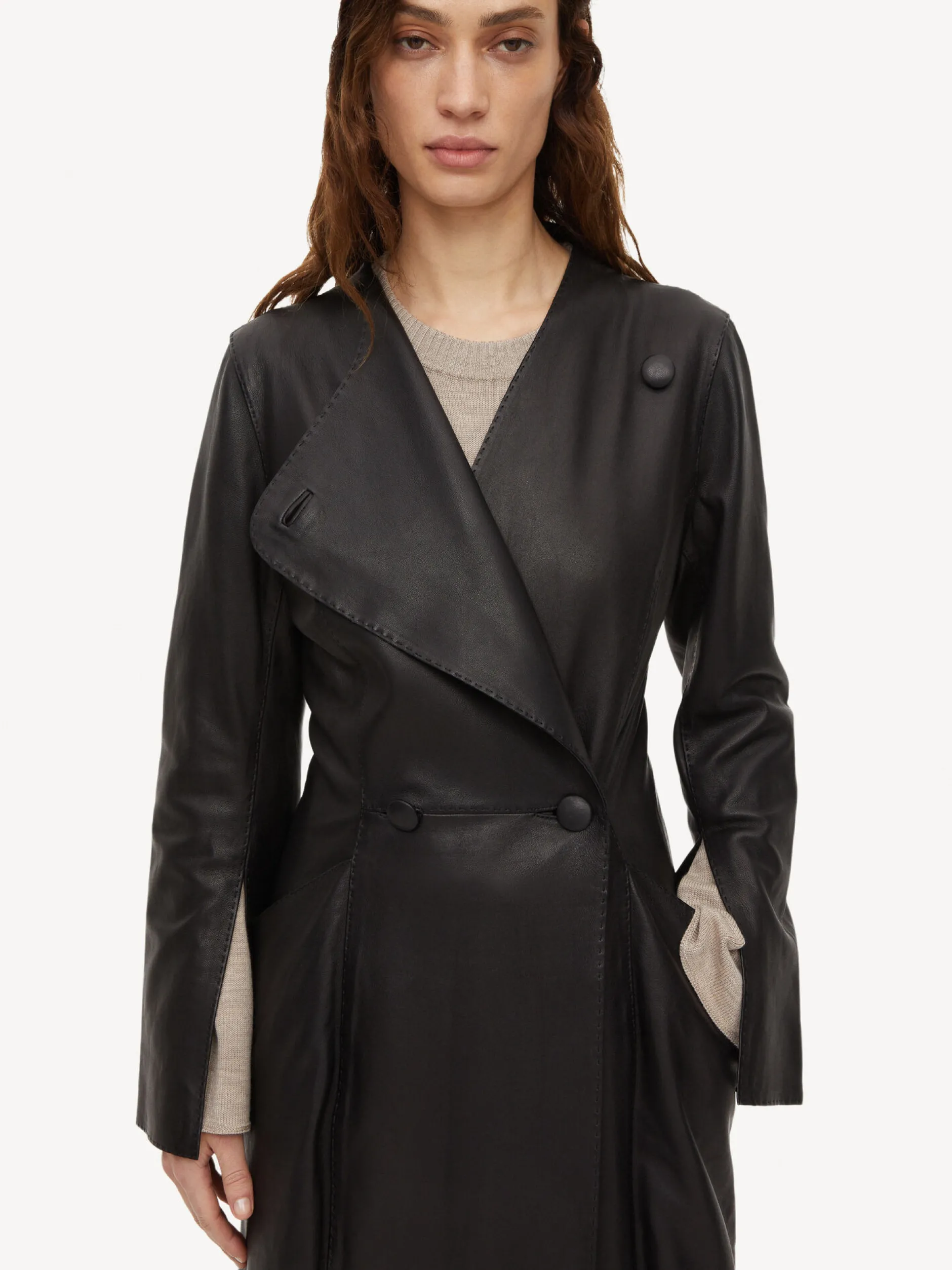 By Malene Birger Sirrena Leather Coat^ Coats & Jackets